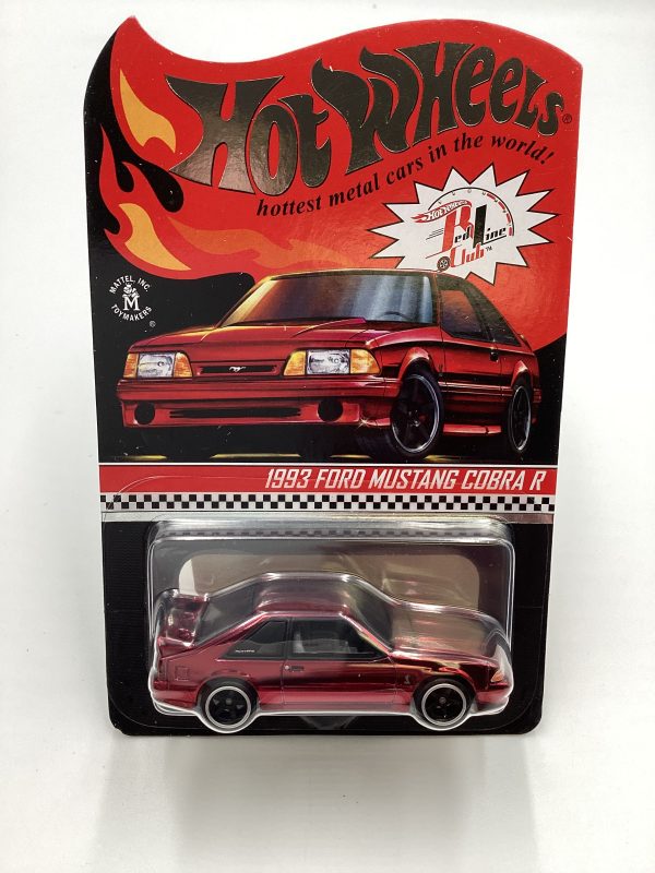 2021 Hot Wheels RLC 1993 Ford Mustang Cobra R Red Supply