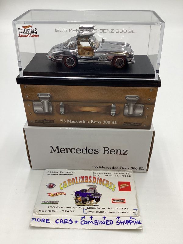 2021 Hot Wheels RLC 55 Mercedes-Benz 300 SL Chrome #08320 20000 For Sale