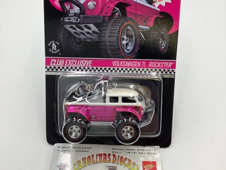 2020 Hot Wheels RLC Pink Party Car Club Exclusives Volkswagen T1 Rockster Pink W Protector Cheap