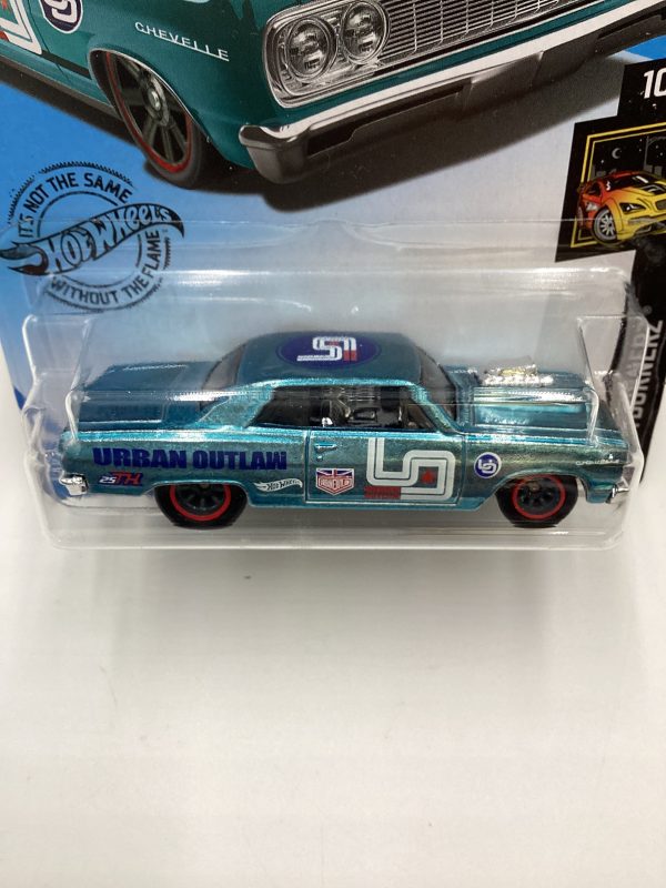 2020 Hot Wheels Super Treasure Hunt #247 64 Chevy Chevelle SS Light Blue W Protector Online