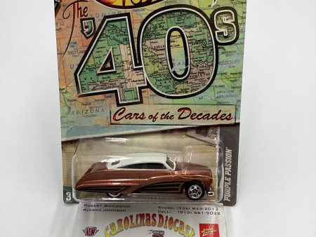 2011 Hot Wheels Cars of the Decades The 40s #8 Purple Passion Copper 157C on Sale