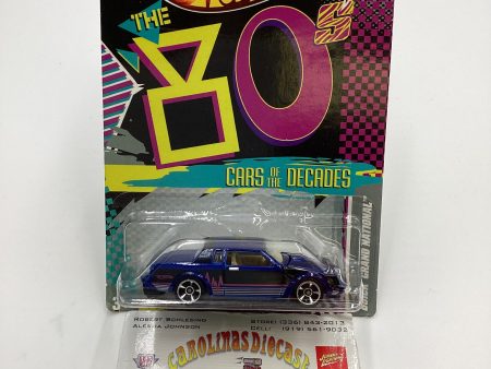 2011 Hot Wheels Cars of the Decades The 80s #21 Buick Grand National Blue 157F Supply