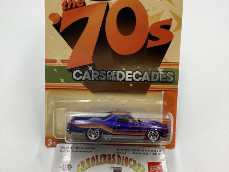 2011 Hot Wheels Cars of the Decades The 70s #20 71 EL Camino Blue For Discount