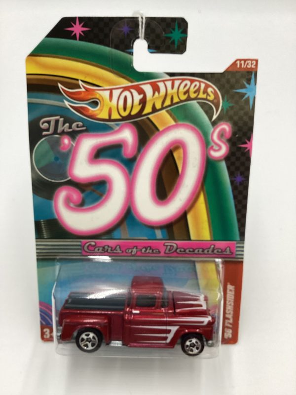 2011 Hot Wheels Cars of the Decades The 50s #11 56 Flashsider Red 157F For Cheap