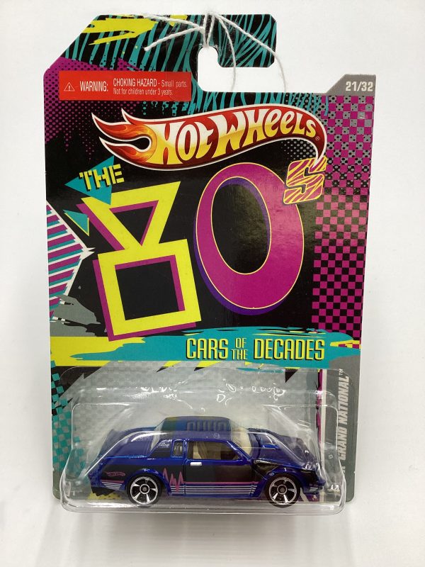 2011 Hot Wheels Cars of the Decades The 80s #21 Buick Grand National Blue 157F Supply