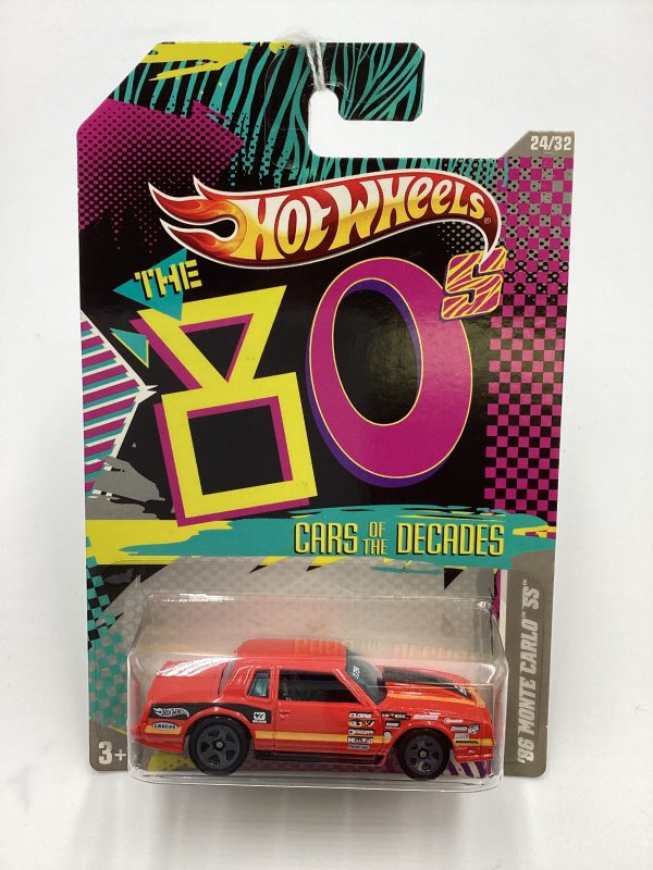 2011 Hot Wheels Cars of the Decades The 80s #24 86 Monte Carlo SS Red 157H Sale