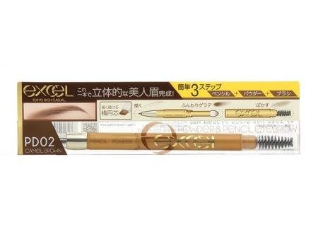 EXCEL Powder & Pencil Eyebrow EX #PD02 Online now