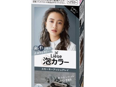 KAO Liese Creamy Bubble Hair Color #Silvery Ash Gray For Discount