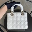 *ABC Strap* Lady Small MyABC Cannage Lambskin White Golden Hardware Discount