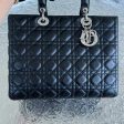 *No Strap* Lady Large Cannage Lambskin Black SHW Sale