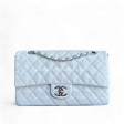 Chanel Classic Flap Medium - Caviar Calfskin White Silver Hardware Series 12 Fashion