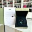 VCA Van Cleef & Arpels Vintage Alhambra Malachite 18K Yellow Gold Pendant Online now