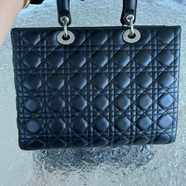 *No Strap* Lady Large Cannage Lambskin Black SHW Sale