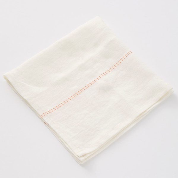 Rhythmo Napkin in Red & White on Sale