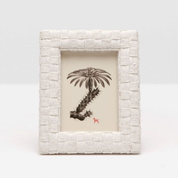 White Woven Frame on Sale