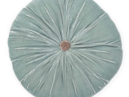 Circular Pleated Silk Velvet in Bleuet Hot on Sale