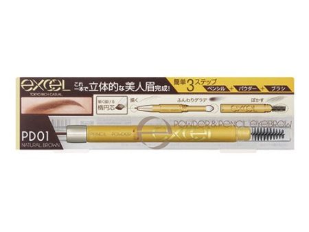 EXCEL Powder & Pencil Eyebrow EX #PD01 Online now