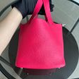 Hermes Picotin 18 Taurillon Clemence TC Leather Hot Pink Silver Hardware Online Sale