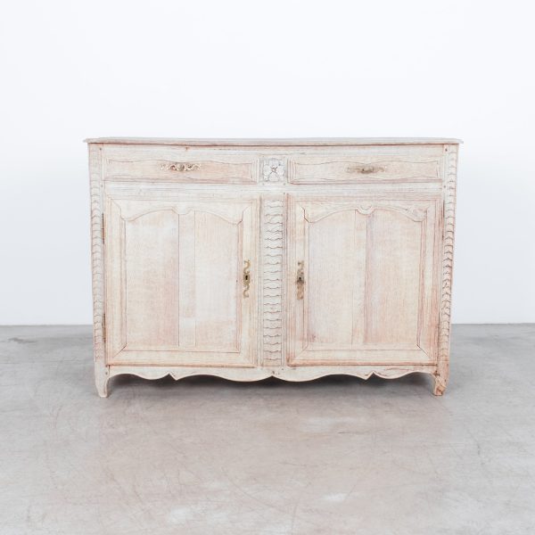 Antique French Bleached Oak Buffet For Cheap