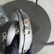 *ABC Strap* Dior Lady Small MyABC Cannage Calfskin Metallic Gunmetal Grey Golden Hardware on Sale