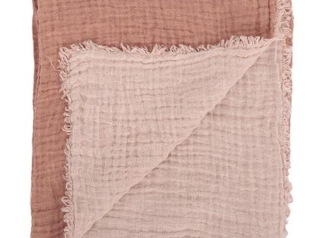 Nude Waffled Linen Throw Discount