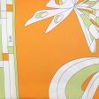 Emilio Pucci Scarf White Orange Olive Butterfly - Twill Silk Square Foulard Hot on Sale