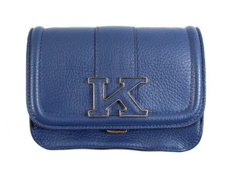 Kiton Small Bag Blue - Grain Leather K Women Clutch Pouch SALE Online Hot Sale