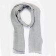 Agnona Scarf Gray - Linen Silk Shawl Online now