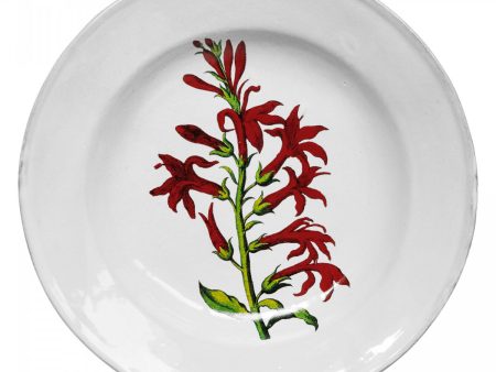 Cardinal Flower Soup Plate For Sale