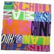 Moschino Scarf Colorful Logo Design - Large Square Silk Foulard - 2024 Collection Cheap