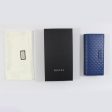 Gucci Large Leather Wallet Blue GG Design - Women Collection For Discount