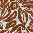 Lanvin Scarf Brown White Flowers Design - Extra Large 55 Inch Square Wrap FINAL SALE on Sale