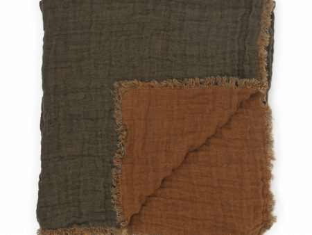 Owaka Waffled Linen Throw Hot on Sale