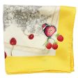 Salvatore Ferragamo Silk Scarf Flowers & Drawings Design - Large 36 Inch Square Foulard For Discount