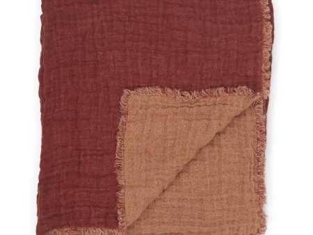 Santa Fe Waffled Linen Throw Hot on Sale