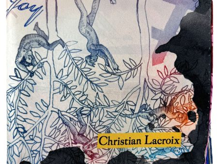 Christian Lacroix Scarf Love Tenderness Design - Twill Silk Square Foulard on Sale