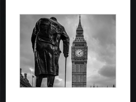 Churchill & Big Ben Print For Sale