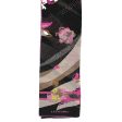 Leonard Paris Scarf Black Cream Pink Floral - Chiffon Silk Shawl SALE Fashion