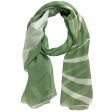 Elie Saab Scarf Green Logo - Chiffon Silk Designer Shawl Discount