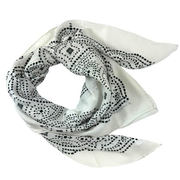 Givenchy Scarf White Paisley 4G - Large Modal Cashmere Blend Shawl SALE Online now