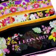 Leonard Paris Scarf Black Yellow Orange Floral - Chiffon Silk Shawl SALE Online Hot Sale