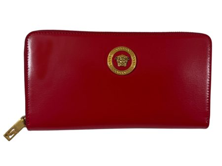 Versace Wallet Red Medusa Long Wallet - Women Collection SALE Online