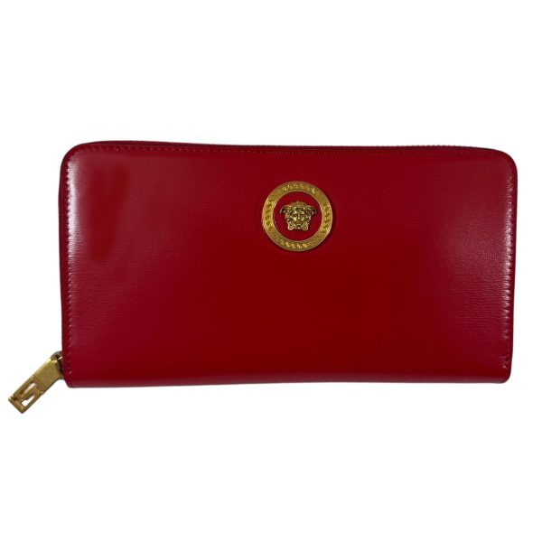 Versace Wallet Red Medusa Long Wallet - Women Collection SALE Online