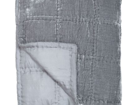 Metal Silk Velvet Coverlet on Sale