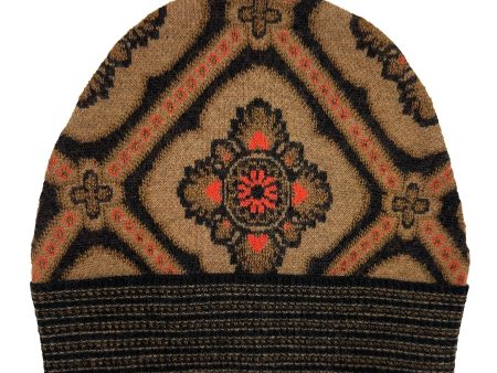 Etro Hat Brown Design Wool Mohair Beanie SALE For Sale