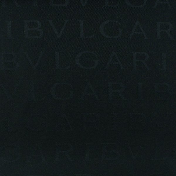 Bvlgari Scarf Black Logomania Design - Twill Silk Shawl SALE For Sale