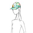 Leonard Paris Cap Sky Blue Floral - Women Collection Hat SALE Online