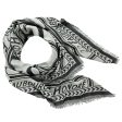 Lanvin Scarf Gray Signature Design - Extra Large 55 Inch Square Wool Silk Wrap FINAL SALE Online