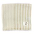 Agnona Scarf Beige Stripes - Linen Cashmere  Silk Shawl FINAL SALE For Sale