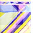 Leonard Scarf Yellow Purple Chiffon Silk Shawl FINAL SALE For Discount